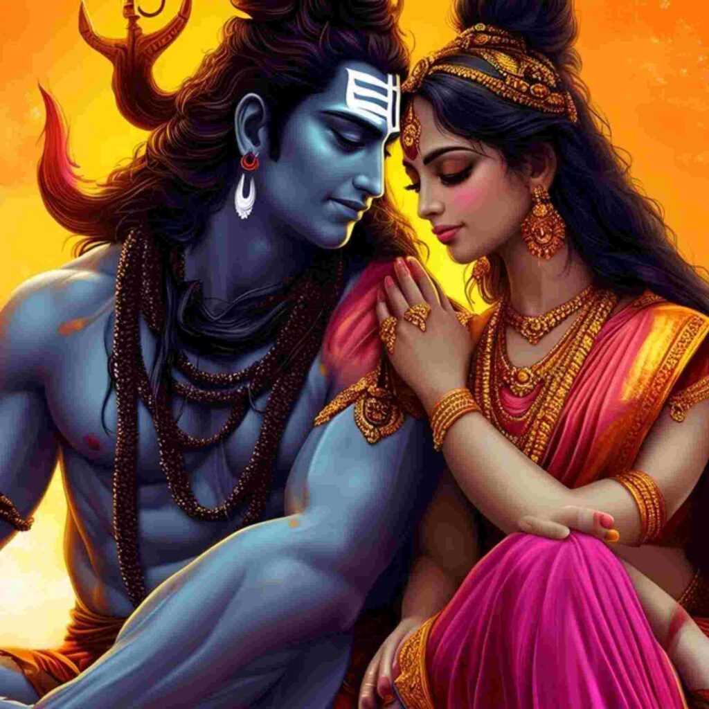 Shiv Parvati Divine Couple Poses
