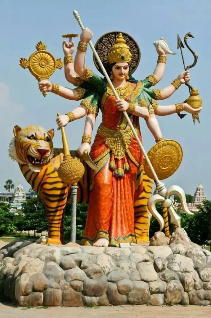 durga maa smiling face wallpaper