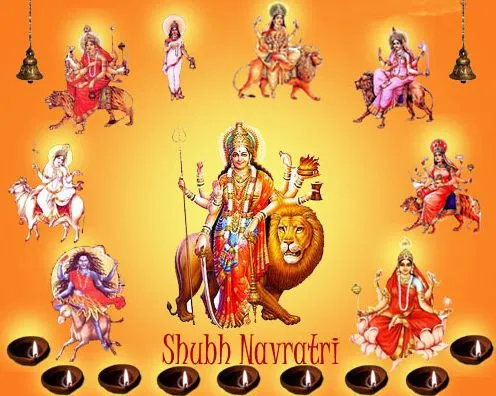 durga maa standing photo