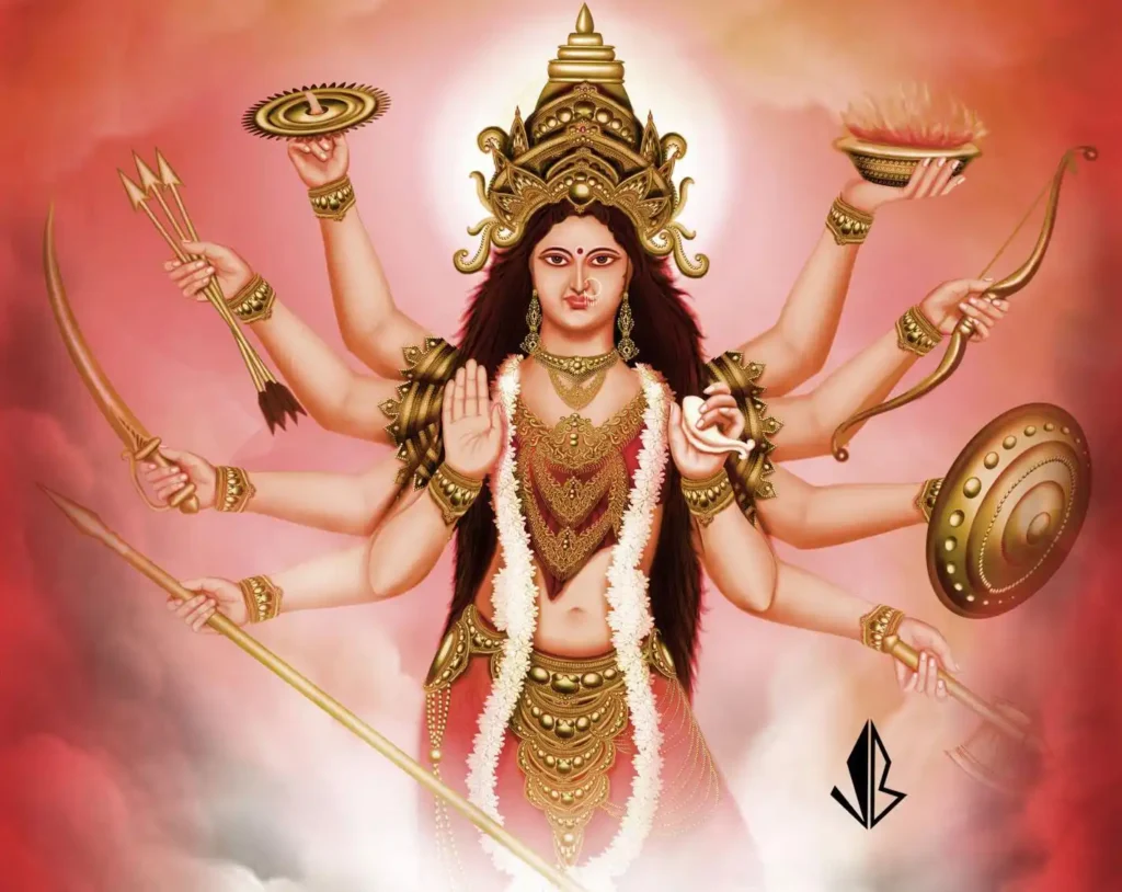 happy saptami durga puja images