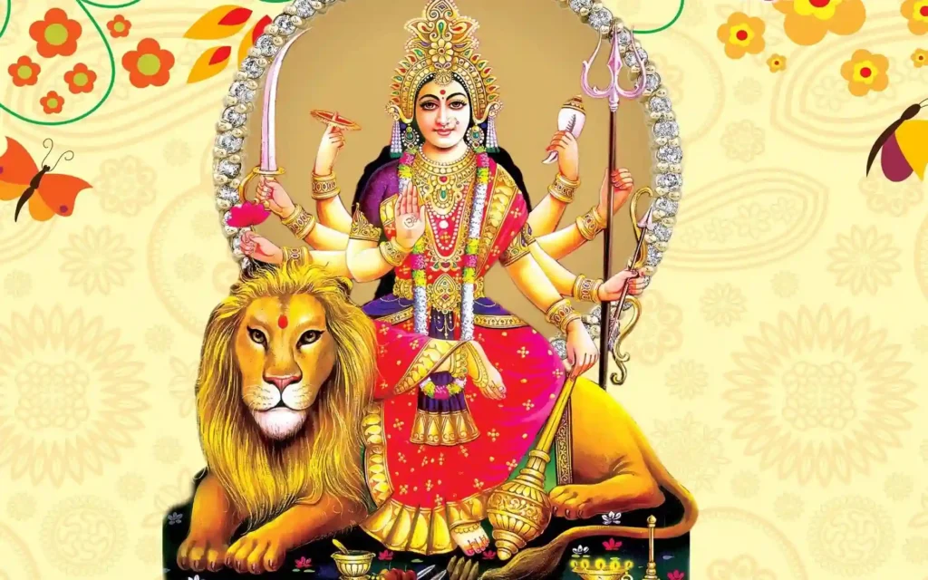 maa durga unique art images